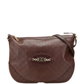 グッチ グッチシマ 斜め掛け ショルダーバッグ 145991 ブラウン レザー レディース GUCCI 【中古】